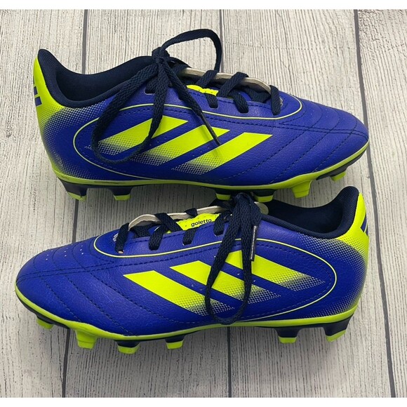 Blue Adidas Boy Girl Soccer Cleats Shoes, Size Youth 1.5 - Picture 1 of 4
